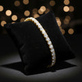 18K Gold-Plated Zircon Tennis Bracelet jewelry bracelet for elegant daily wear, formal styling, and gift giving.