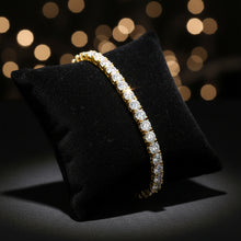 18K Gold-Plated Zircon Tennis Bracelet jewelry bracelet for elegant daily wear, formal styling, and gift giving.