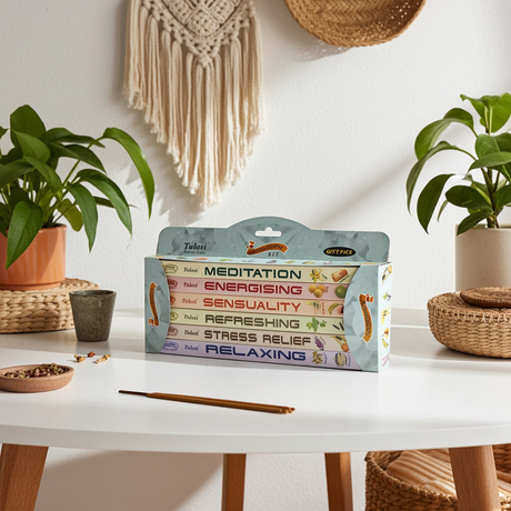 Paquete de regalo de aromaterapia 6 en 1 de Tulasi