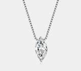 1ct Marquise Moissanite Water-Drop Necklace pendant necklace for elegant daily wear, gifting, and special occasion styling.