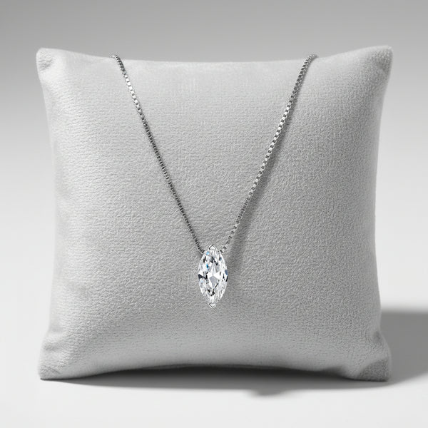 1ct Marquise Moissanite Water-Drop Necklace pendant necklace for elegant daily wear, gifting, and special occasion styling.
