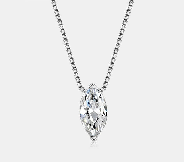 1ct Marquise Moissanite Water-Drop Necklace pendant necklace for elegant daily wear, gifting, and special occasion styling.
