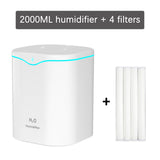 2000ML double mist humidifier for office and home use to relieve dry air and improve comfort during work, rest, and sleep.