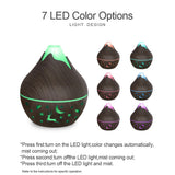 Mini Wood Grain Aromatherapy Diffuser 200ml essential oil diffuser for aromatherapy, air freshening, and daily wellness use.