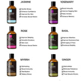 30ml Pure Natural Essential Oils gift set with multiple bottle scents for diffuser use, wellness routines, and scented spaces.
