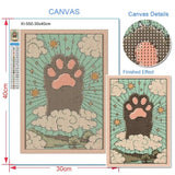 5D Animal Tarot diamond painting set with printed canvas and diamond beads for mosaic crafting, wall decor, and beginner-friendly art making.