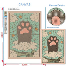 5D Animal Tarot diamond painting set with printed canvas and diamond beads for mosaic crafting, wall decor, and beginner-friendly art making.