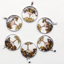 6 pack natural crystal Tree of Life pendants for jewelry making, gemstone crafts, and everyday bohemian accessorizing.