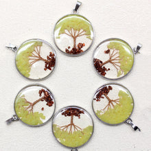 6pcs assorted Tree of Life stone charms for jewelry design, pendant collections, and boho fashion accessories.