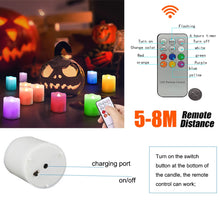 6PCS Rechargeable LED Flameless Candles set for dining table decoration, warm mood lighting, and mess-free candle use.