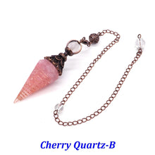 7 Chakra Crystal Pendulum for dowsing, divination, and energy work.