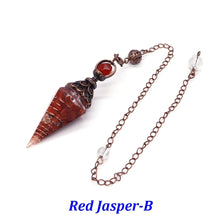 7 Chakra Crystal Pendulum for dowsing, divination, and energy work.