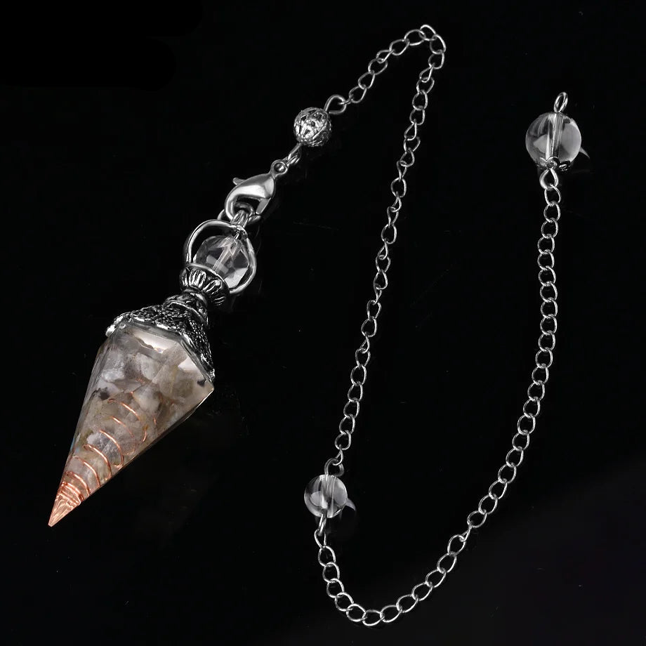 7 Chakra Healing Pendulum for dowsing, divination, and energy work.