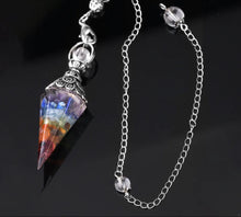 7 Chakra Healing Pendulum for dowsing, divination, and energy work.