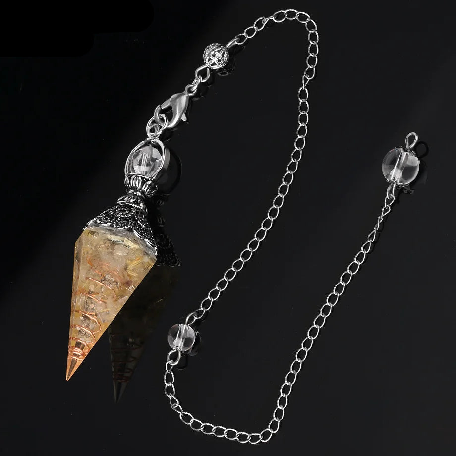 7 Chakra Healing Pendulum for dowsing, divination, and energy work.