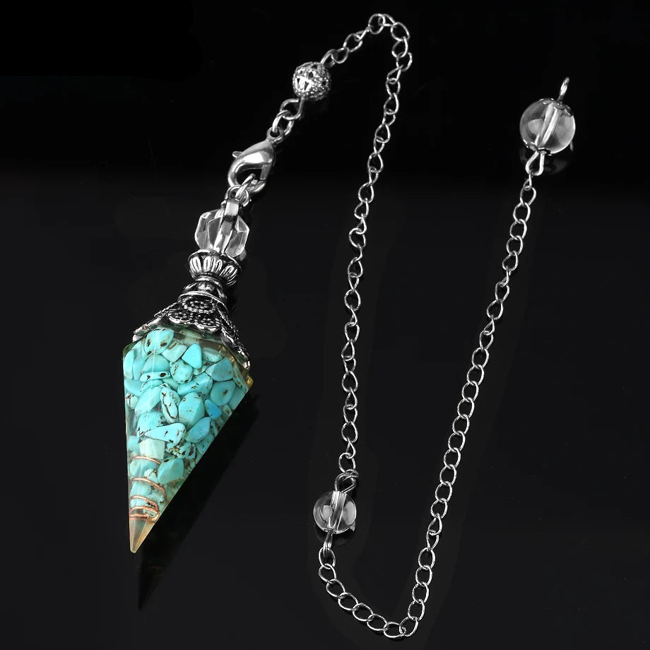 7 Chakra Healing Pendulum for dowsing, divination, and energy work.