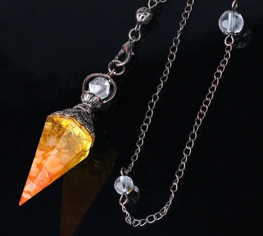 7 Chakra Healing Pendulum for dowsing, divination, and energy work.