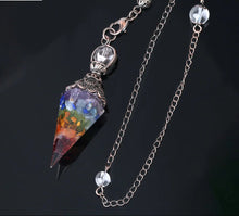 7 Chakra Healing Pendulum for dowsing, divination, and energy work.