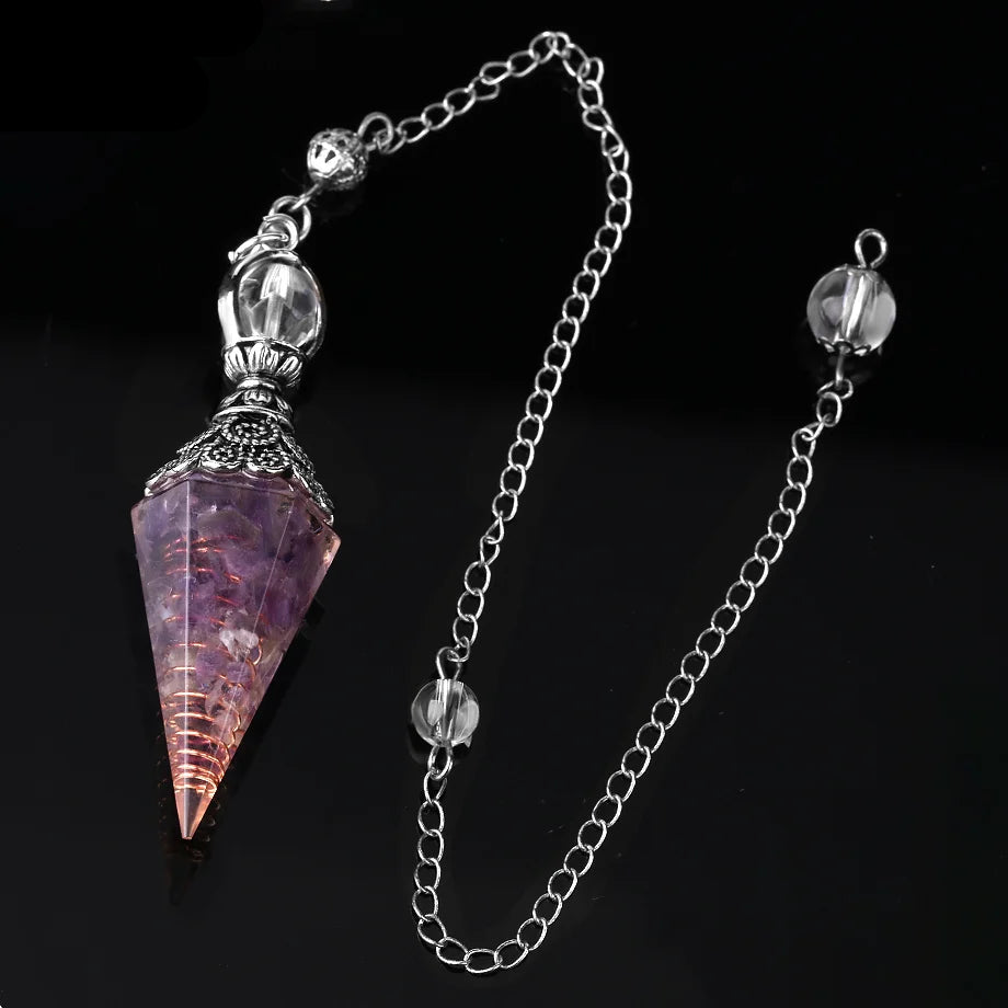 7 Chakra Healing Pendulum for dowsing, divination, and energy work.