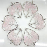 7 Chakra Heart-Shaped Reiki Pendants for meditation, gifting, and crystal jewelry.