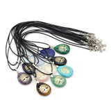 7 Chakra Lapis Lazuli pendant jewelry with crystal pendant for chakra healing, wellness practice, and holistic energy work.