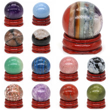 7 Chakra Natural Crystal Ball polished gemstone sphere for chakra balancing, energy healing, and meditation.