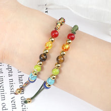 7 Chakra Reiki Healing Stone Bracelet natural stone bead bracelet for yoga, mindfulness, and chakra alignment.