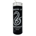7 Day Break Up Snake glass candle for separation and release spell work, ritual candle magic, and intention setting.