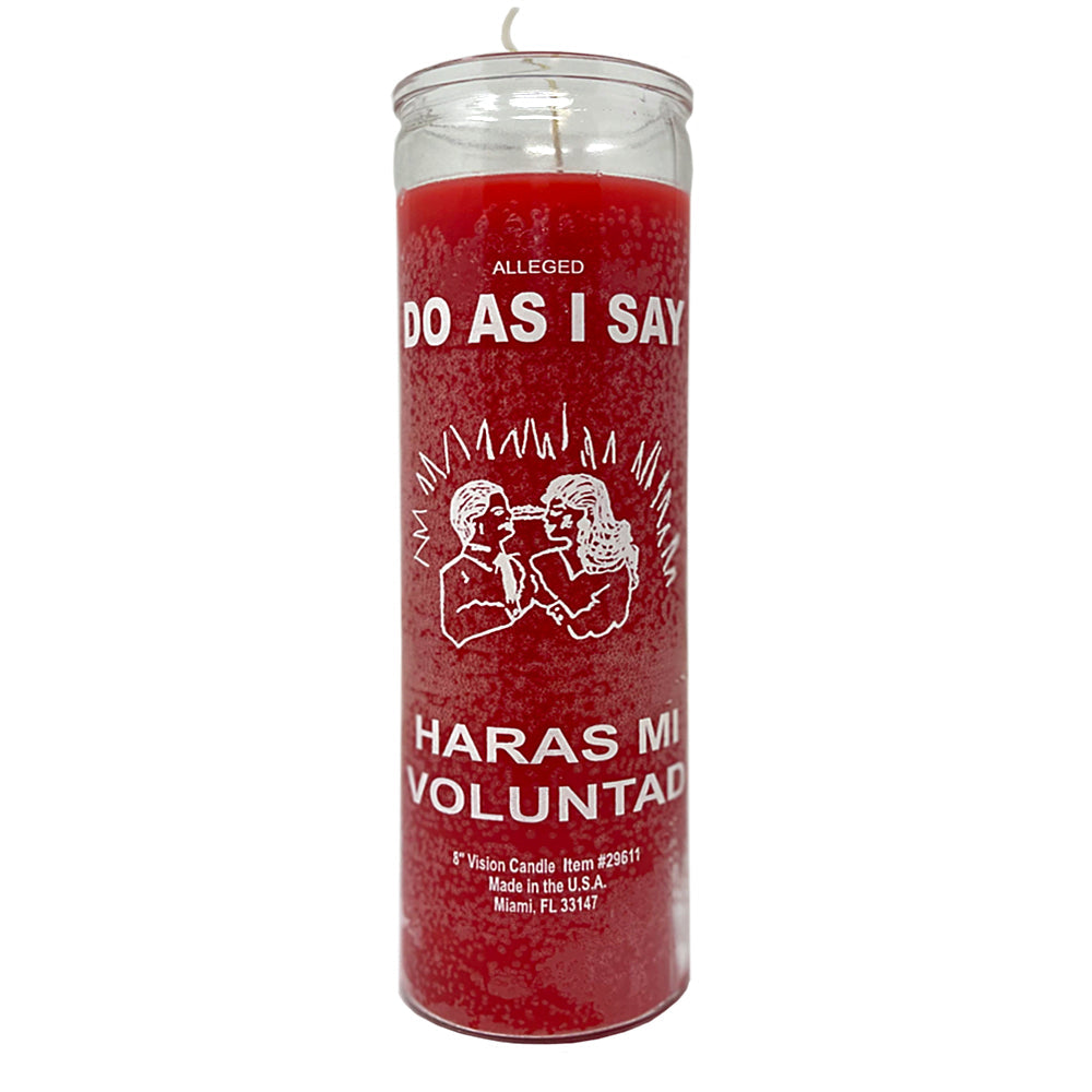 7 Day Do As I Say Candle, 8 inch fixed ritual candle