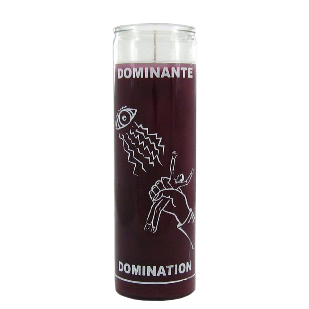 7 Day Domination fixed candle, purple, 8 inches, paraffin wax
