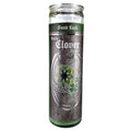 7 Day Glass Ritual Candle - Lucky Clover - Jasmine scent, 8 inch fixed candle