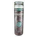 7 Day Glass Ritual Candle - Triquetra - Patchouli scent, 8 inch fixed candle