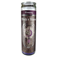 7 Day Glass Ritual Candle - Witch's Broom - Sage scent, 8 inch fixed candle