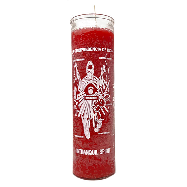 7 Day Intranquil Spirit Candle, 8.125 inch fixed ritual candle