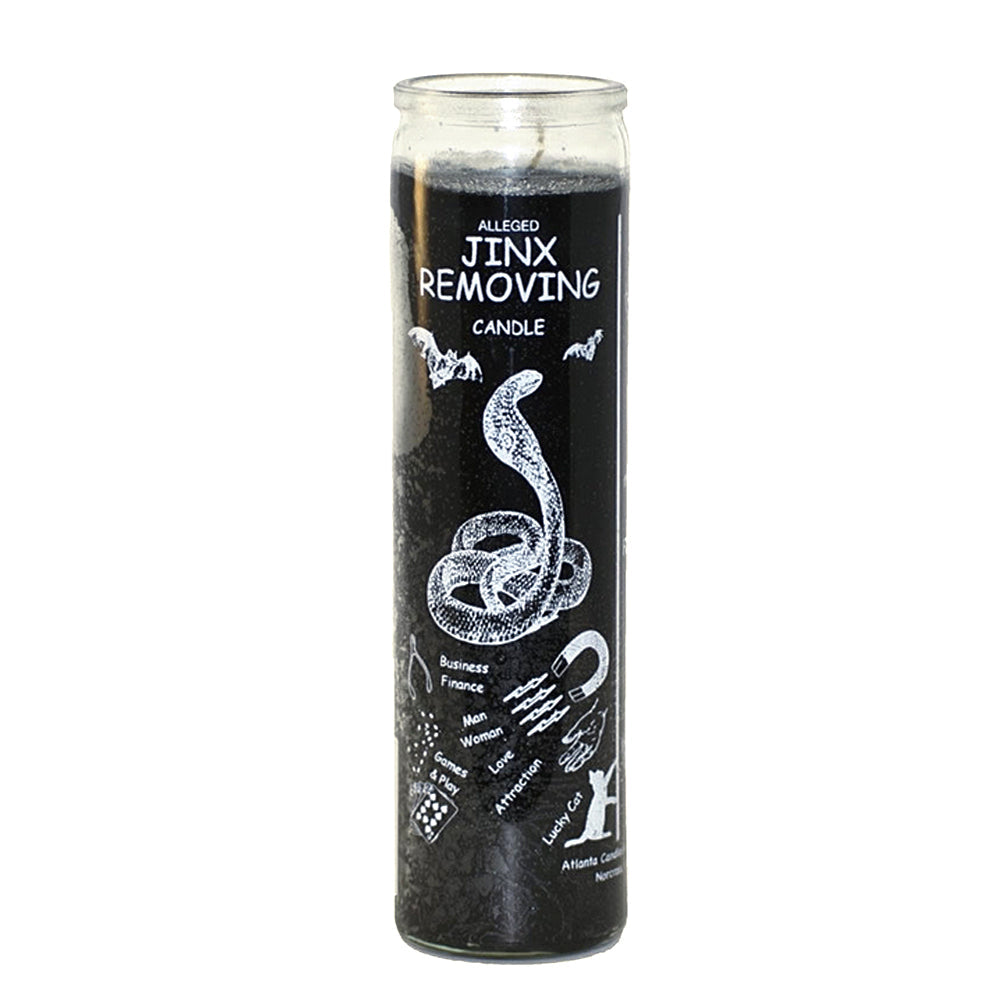 7 Day Jinx Removing Candle, Black, 8.125 inch protection ritual candle