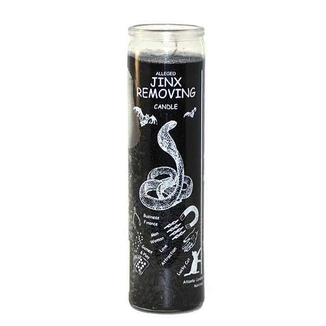 7 Day Jinx Removing Candle, Black, 8.125 inch protection ritual candle