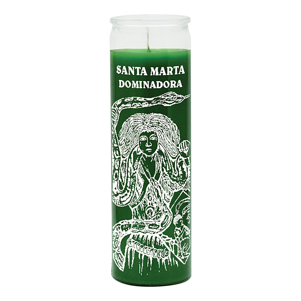 7 Day Martha Dominadora Candle, Spanish-language devotional prayer candle