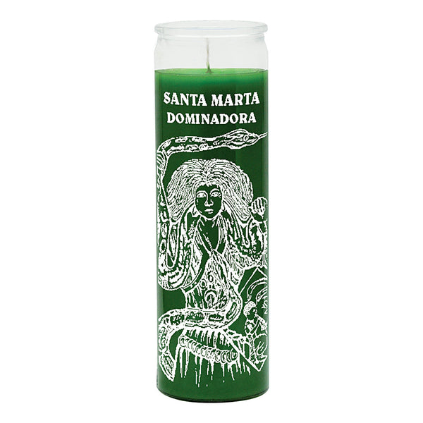 7 Day Martha Dominadora Candle, Spanish-language devotional prayer candle