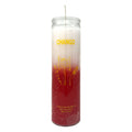 7 Day Orisha-Chango Candle, white and red devotional candle