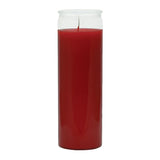 7 Day red fixed candle, 8.125 inches, 120 hour burn