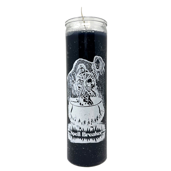 7 Day Spell Breaker Candle, Black, 8.125 inch protection candle