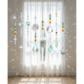 7-Piece Colorful Crystal Sun Catcher Set rainbow crystal hanging ornaments for decorating windows, catching sunlight, and creating colorful light reflections.