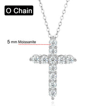 925 moissanite cross chain necklace for spiritual expression, casual outfits, and polished accessory styling.