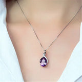 925 silver Amethyst and Aquamarine jewelry pendant for elegant accessorizing, birthday gifts, and occasion wear.