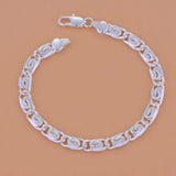 925 Silver Dainty Heart Chain Bracelet for women as a silver bracelet for minimalist fashion, daily wear, and gift use.