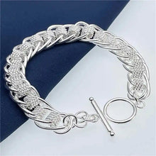 925 Silver mesh bracelet for women’s daily wear, jewelry layering, and refined fashion styling