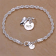 925 Sterling Silver 4MM Twisted Rope Chain Bracelet jewelry bracelet for everyday wear, layering, and casual styling.