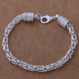 925 Sterling Silver Dainty Heart Chain Bracelet jewelry bracelet for minimalist outfits, daily wear, and elegant gifting.