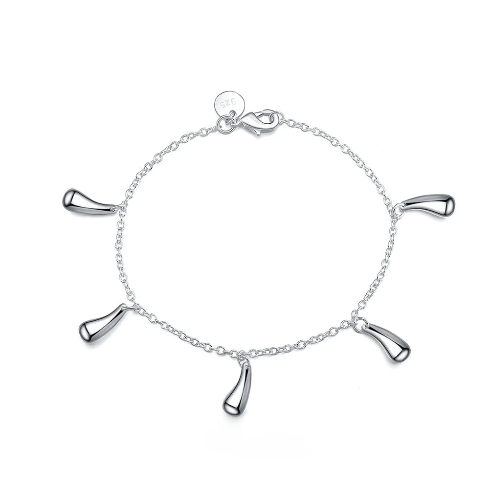 925 sterling silver luxury rope chain bracelet for formal looks, special gifting, and refined wrist styling.
