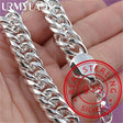 925 sterling silver square-link chain bracelet for everyday wear, layered styling, and casual jewelry outfits.